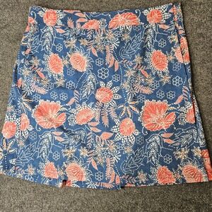 Ripskirt Hawaii Wrap Skirt La Boheme Blue Size Large Length 2 Quick Dry Pockets